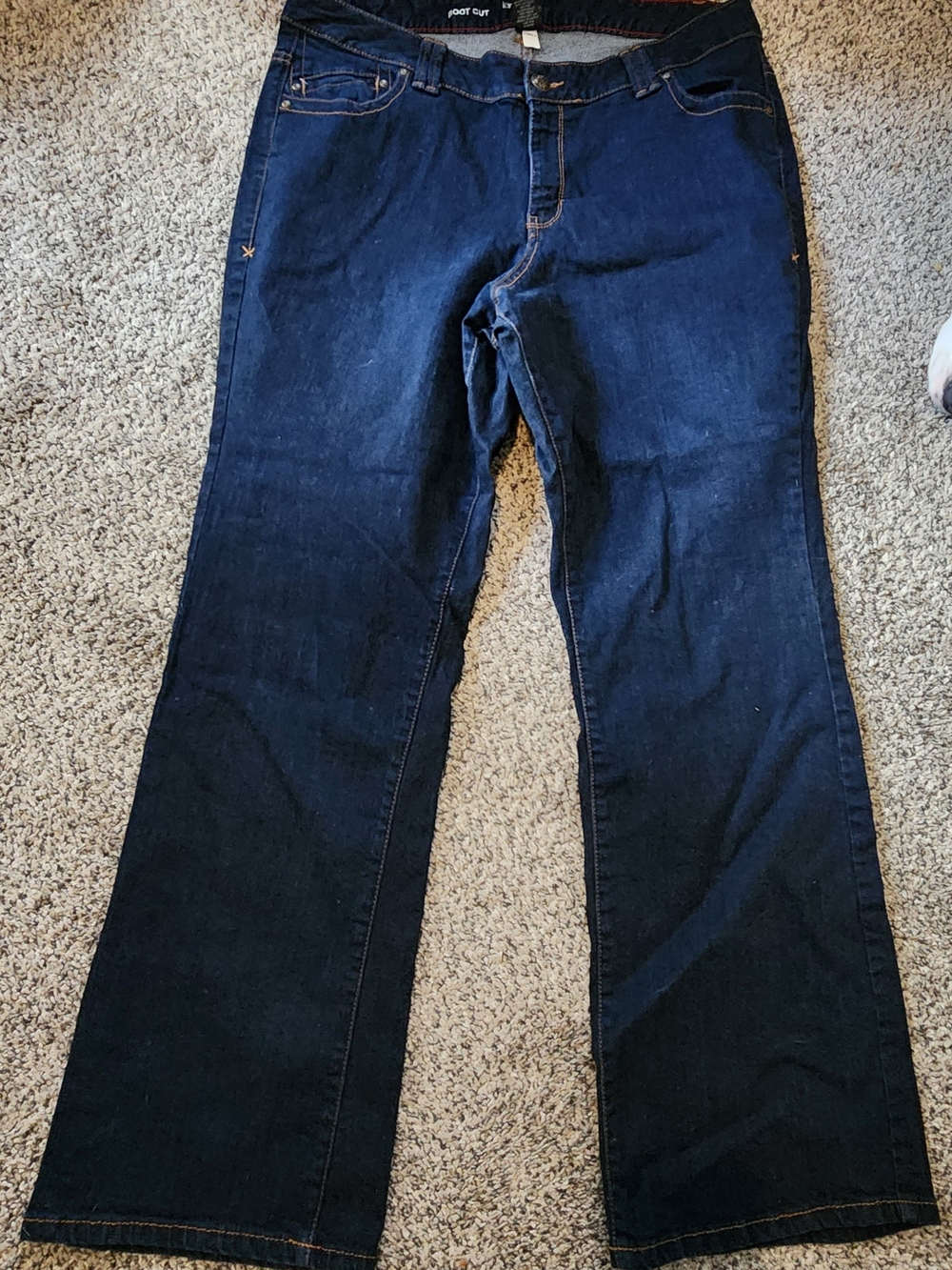 Womens Lane Bryant Dark Blue Bootcut Jeans
